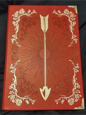 Reckless Red Embossed Arrow Journal with Gold Foil Design